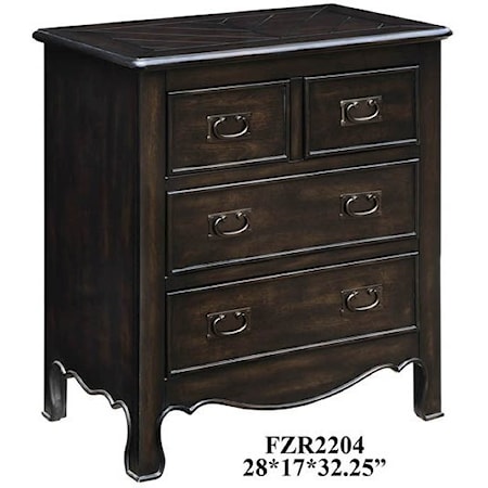 Woodbridge 4 Drawer Dark Oak Chest